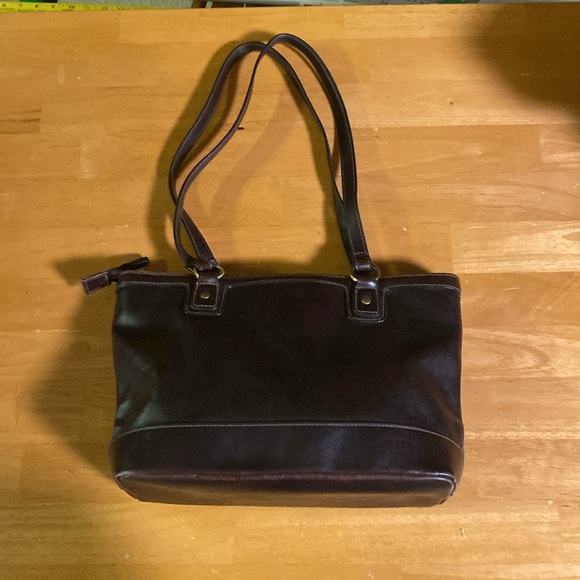 Vintage Strada brown faux leather purse preowned condition - Picture 3 of 6